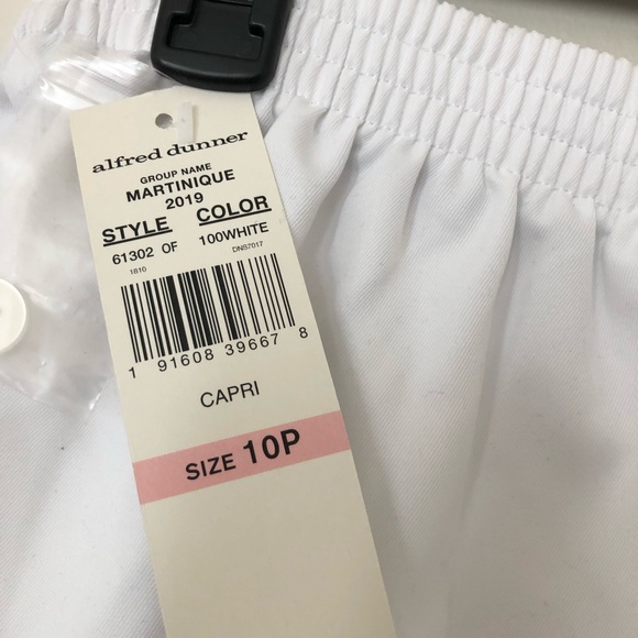 New White Alfred Dunner Martinique Capris - Picture 5 of 5